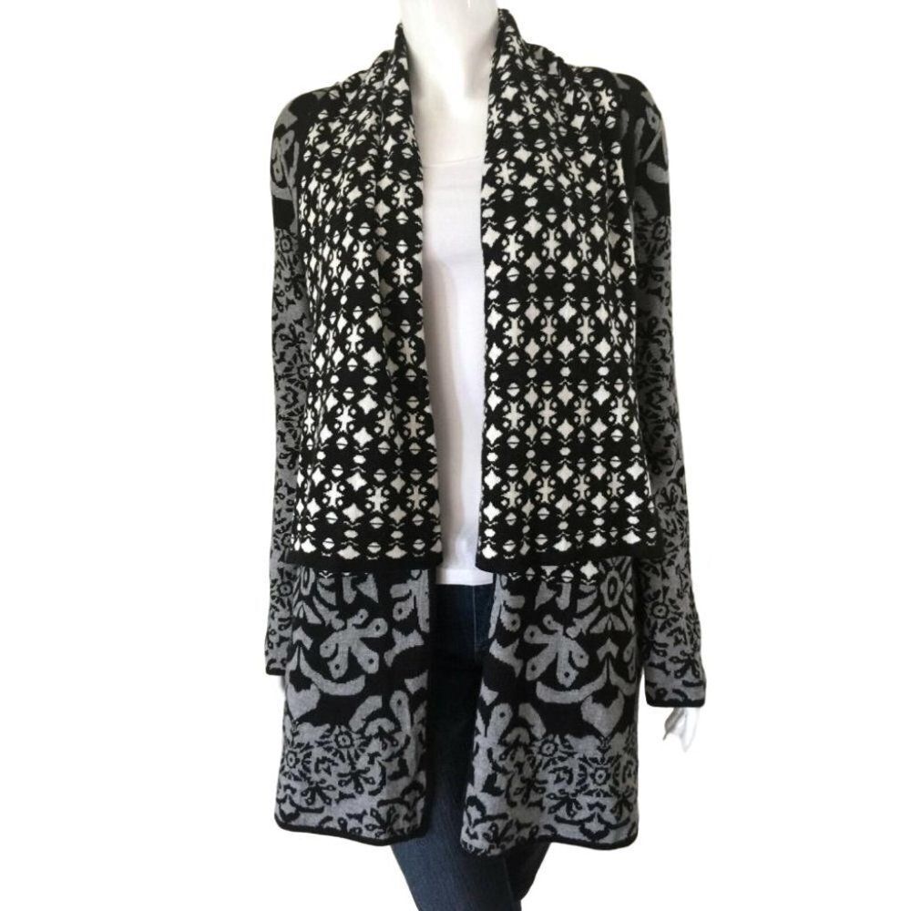 Gypsy 05 Orvieto Drape Cardigan Grey & Black
